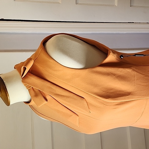 NWT Calvin Klein Sleeveless Bow Neck Sheath Dress, Size 8 - Picture 7 of 14